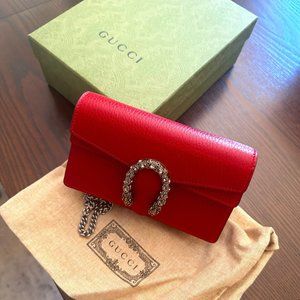 Never Used Gucci Super Mini Dionysus Crossbody Bag
